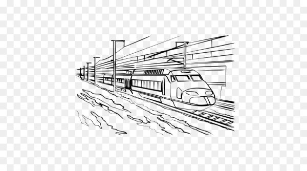 Поезд в графике