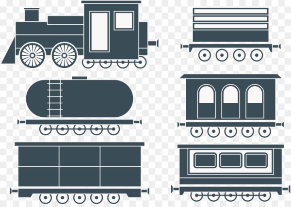Паровоз с вагонами
