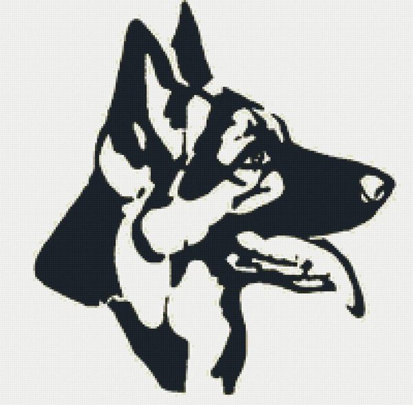 Восточноевропейская овчарка контур