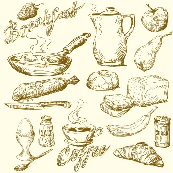 Еда в графике