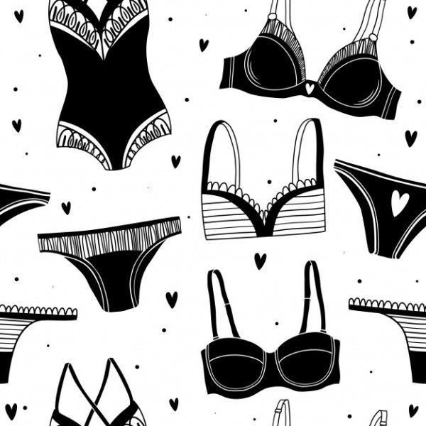 Нарисованное нижнее белье