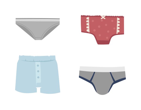 Нижнее мужское белье вектор