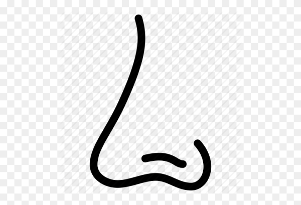 Нос на прозрачном фоне