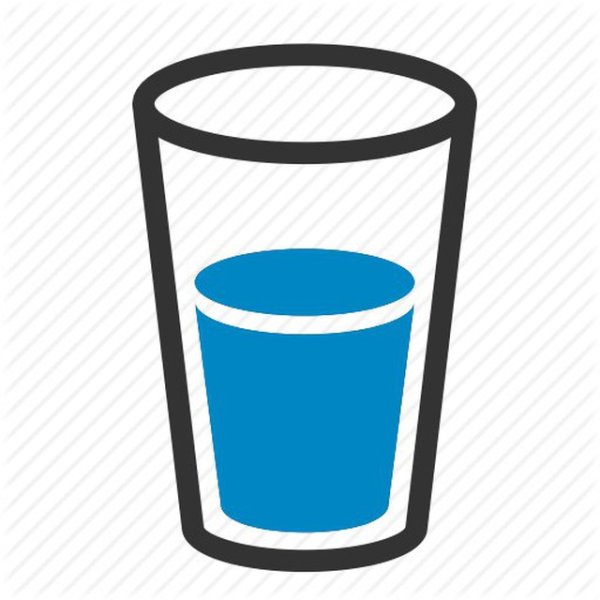 Стакан воды вектор