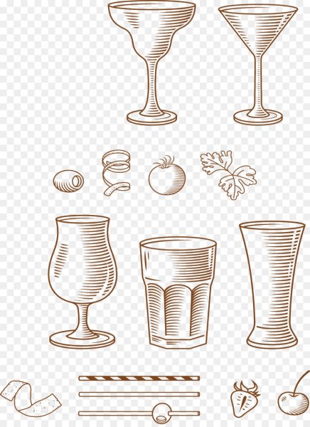 Стилизованные бокалы