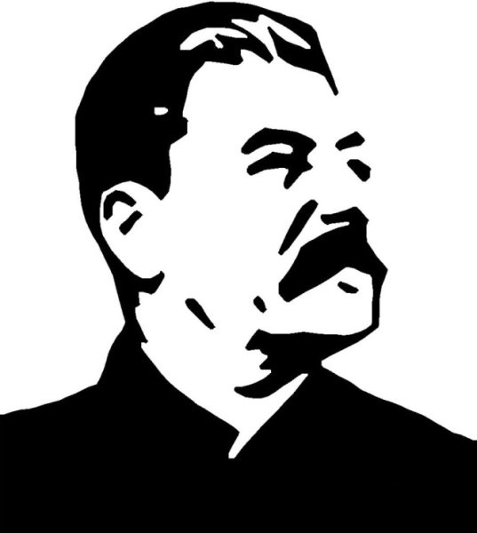 Сталин силуэт профиль