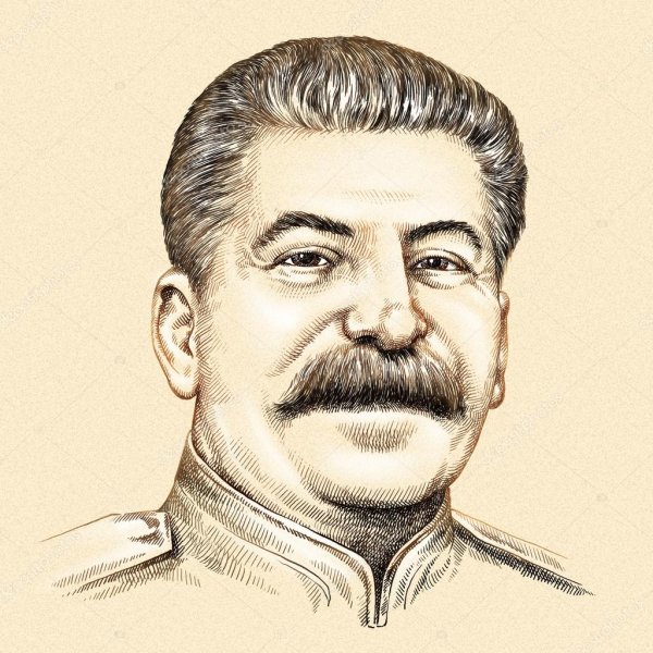 Портрет Сталина вектор
