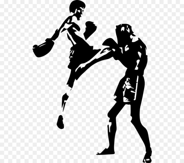 Силуэт боксера