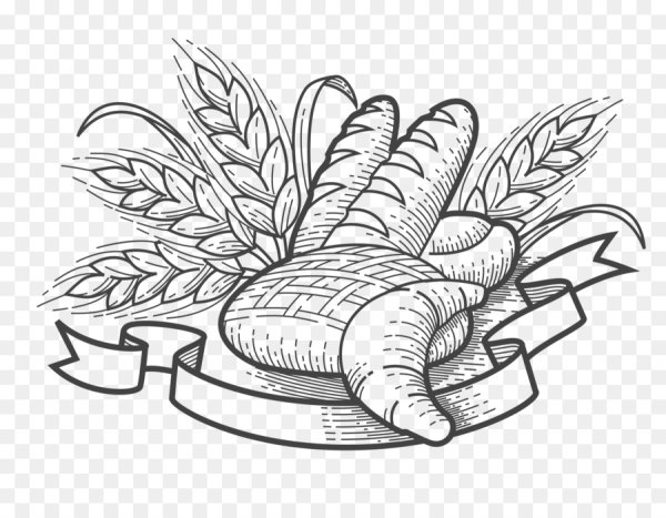 Трафарет хлеба для рисования