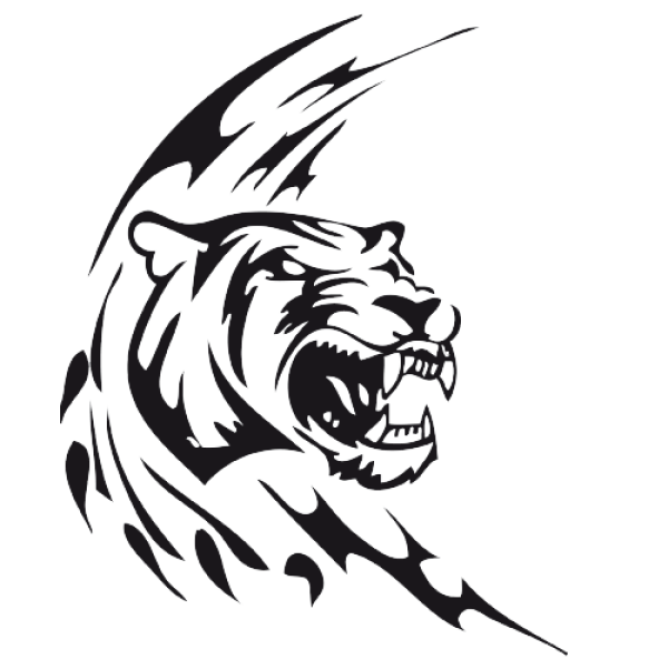 Тату тигр трайбл