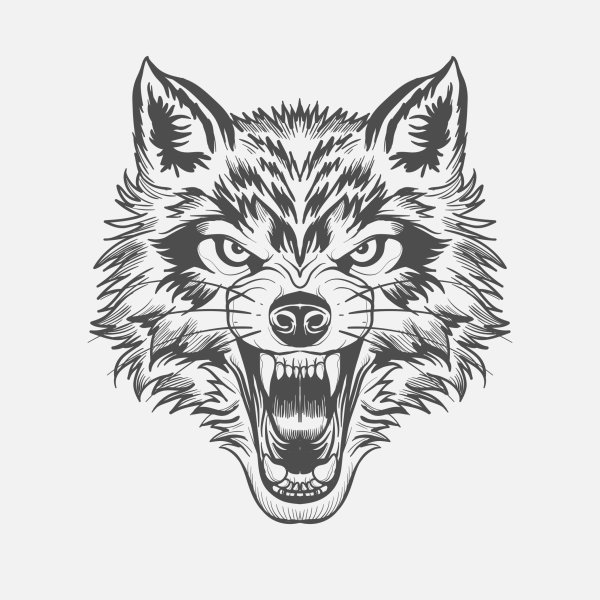 Тату эскизы Волков