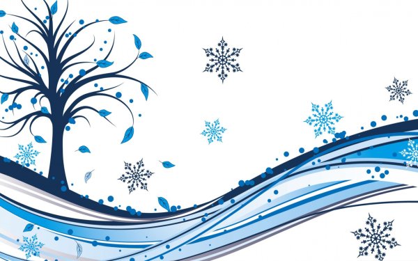 Красивый зимний орнамент