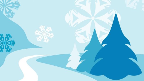 Зимний векторный фон