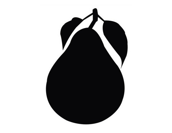 Силуэты фруктов