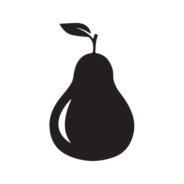 Силуэты фруктов и овощей