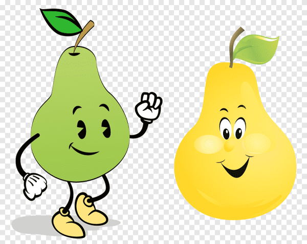 Весёлые фрукты груша