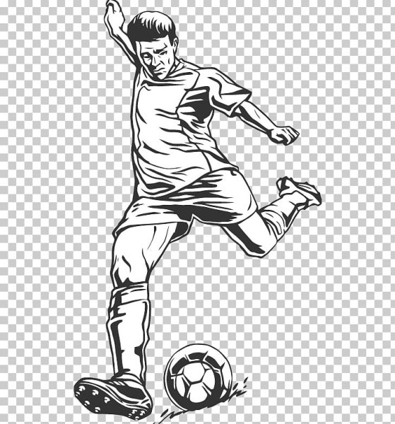 Футболист вектор