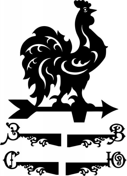 Флюгер для лазерной резки