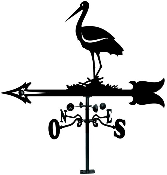 Трафарет флюгера на крышу