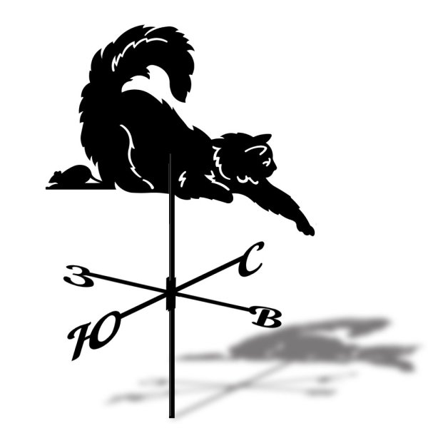 Флюгер малый Hessen кошка