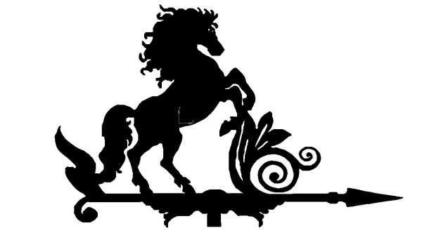 Флюгер малый Hessen кошка