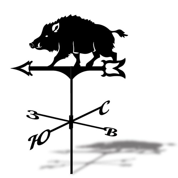 Флюгер кабан на крышу