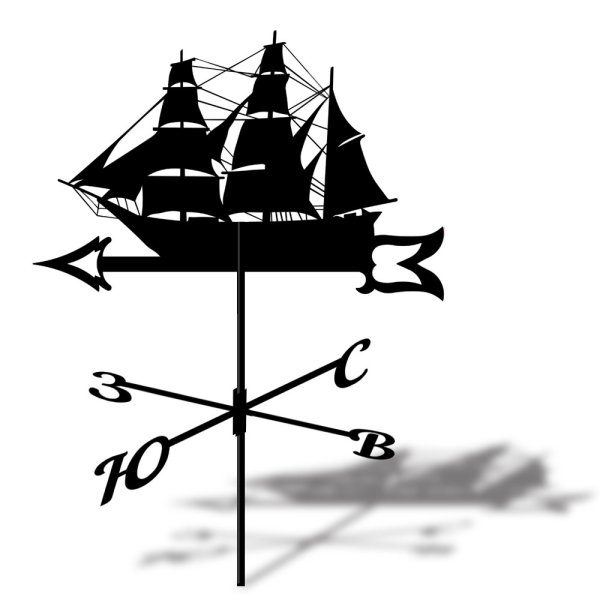 Флюгер корабль