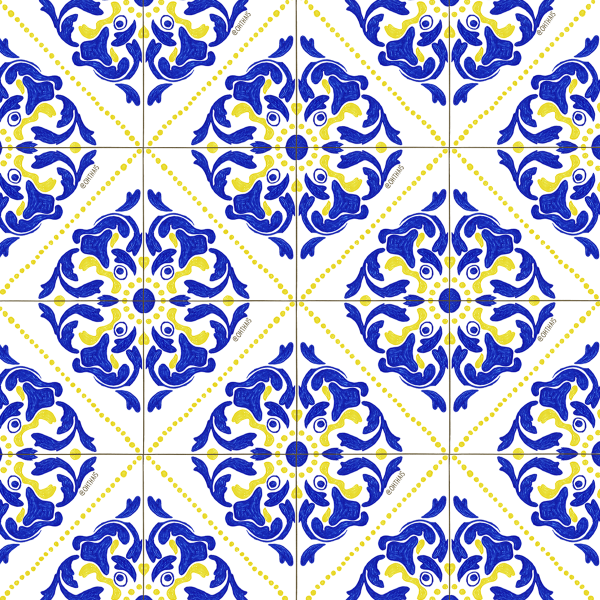 Португальский орнамент азулежу