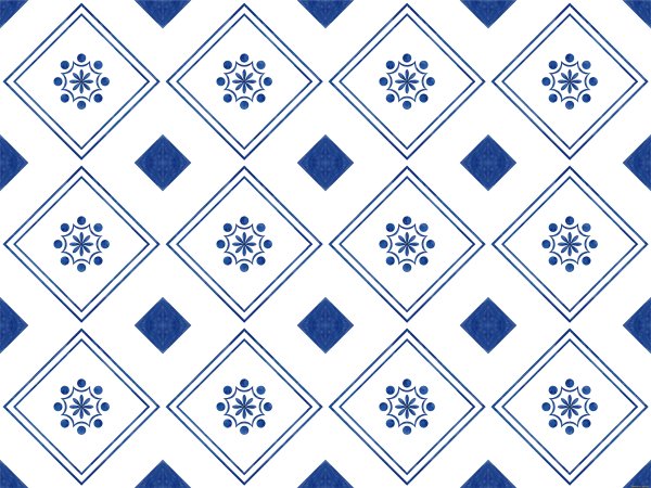 Белая плитка с узором