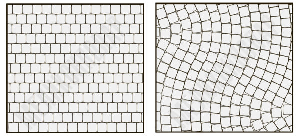 Плитка тротуарная 20х43 раскладка