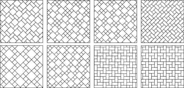 Схема раскладки керамогранита на пол