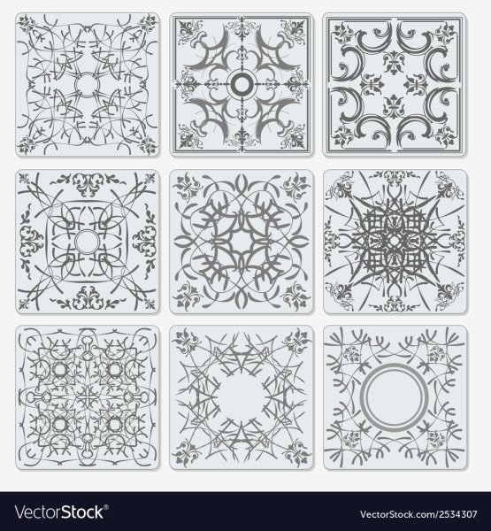 Трафарет для изразцов