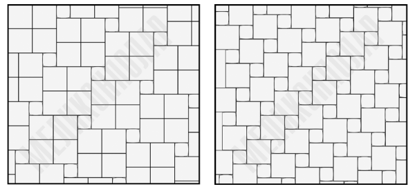 Схема укладки тротуарной плитки брусчатка