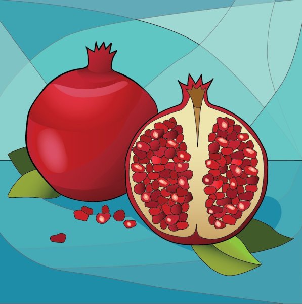 Вектор гранат Армения