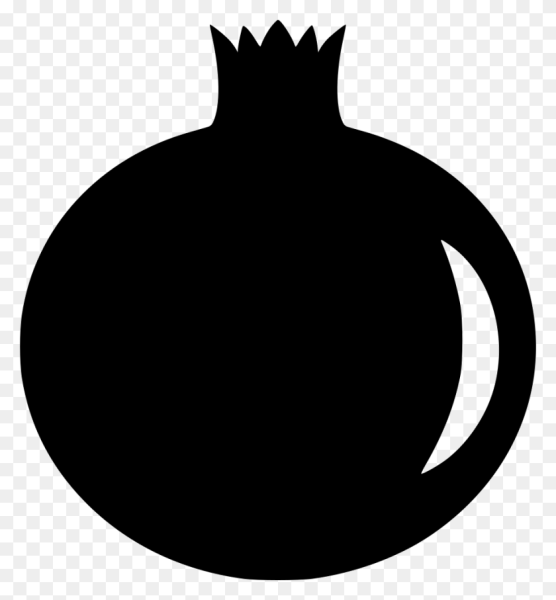 Силуэт граната фрукт