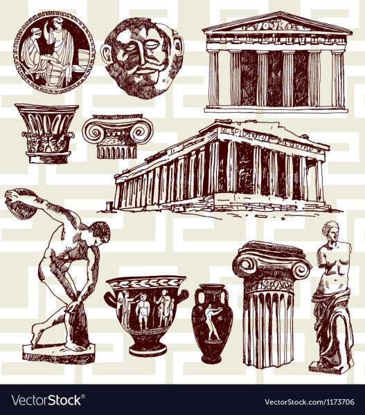 Древняя Греция вектор