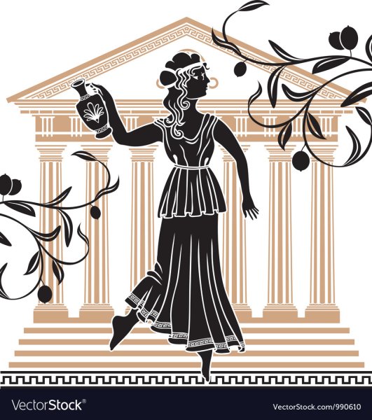 Силуэты в древнегреческом стиле