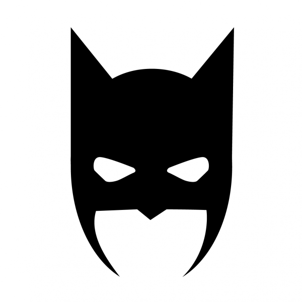 Маска Бэтмена печать