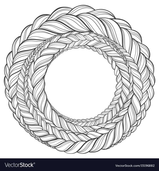 Косичка круг