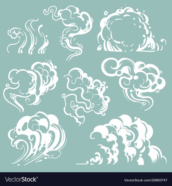 Клубы дыма вектор