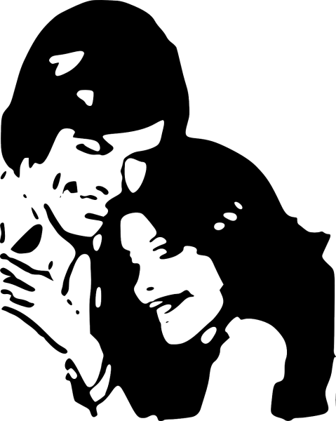 Влюбленная пара вектор