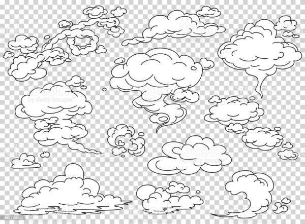 Мультяшное облако дыма