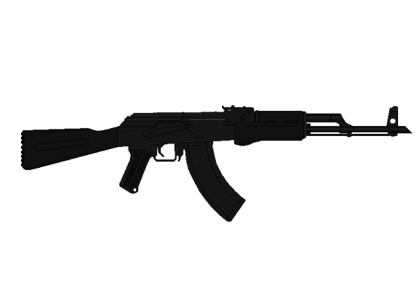 Автомат АК 47 черный