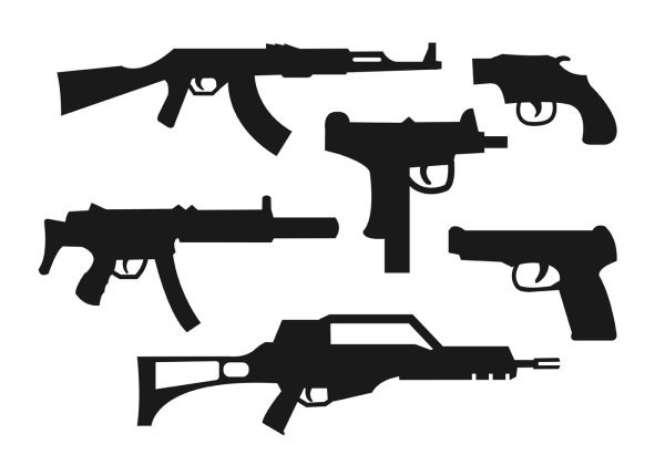 Автомат АК 47 вектор