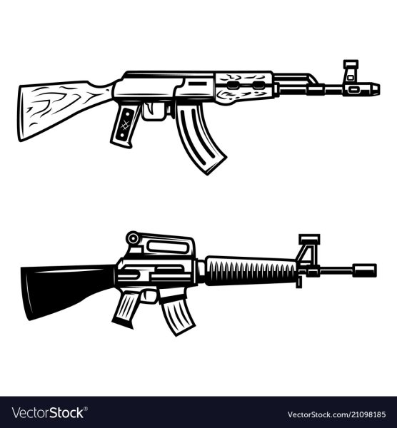 Калашников автомат вектор