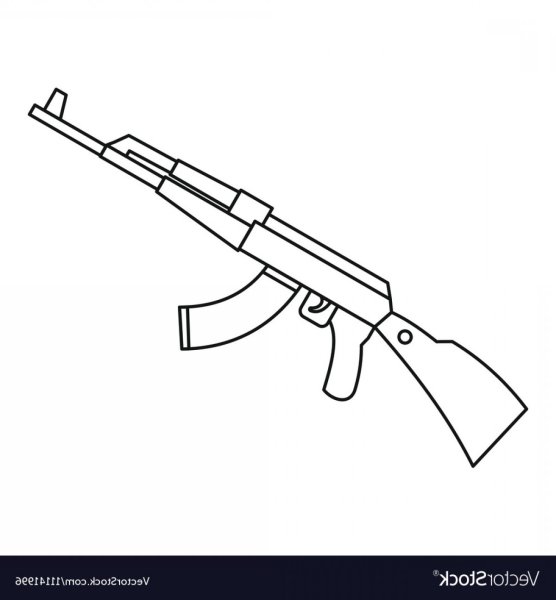 АК 47 рисунок