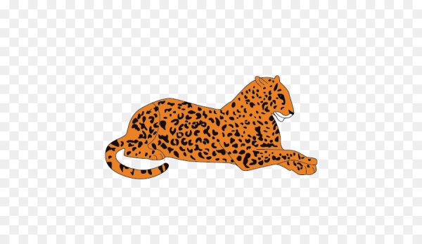 Леопард сидит вектор