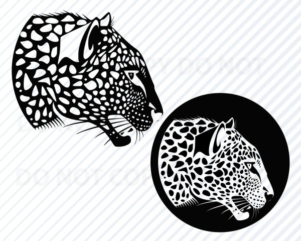 Пятна леопарда силуэт