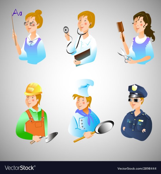 Символы разных профессий