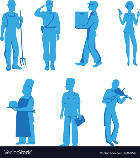 Современные профессии вектор